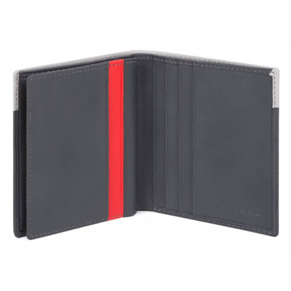 Piquadro URBAN/Grey-Black  Кредитница с RFID защитой (8,5x10x1,5)
