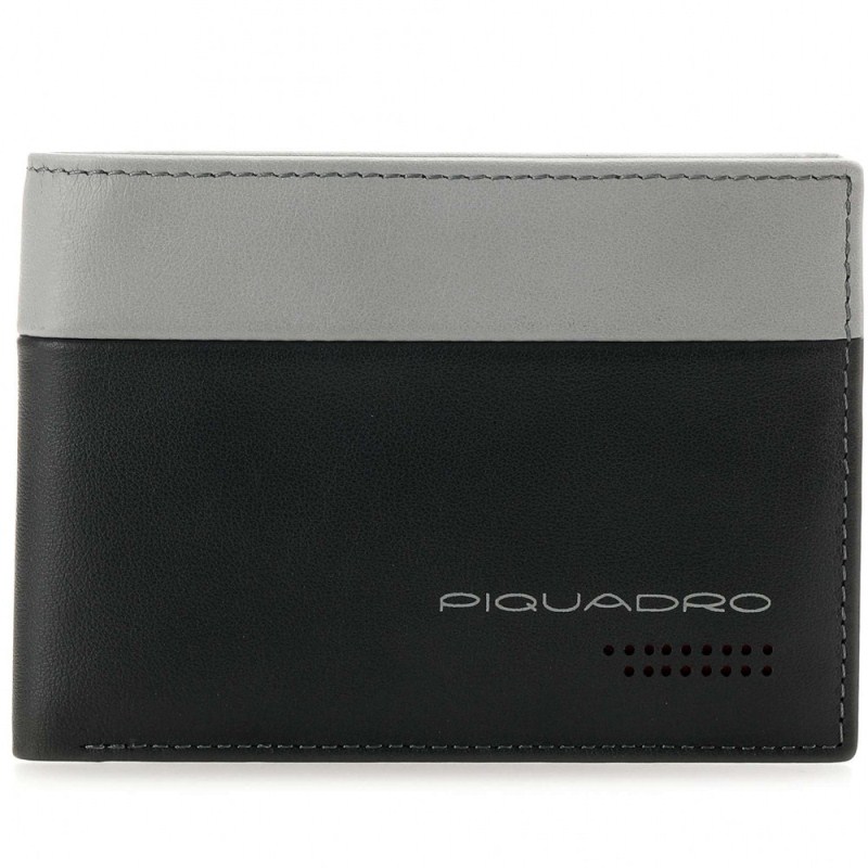 Piquadro URBAN/Grey-Black  Портмоне гориз. с отдел. для док. с RFID защитой (13x9x2)
