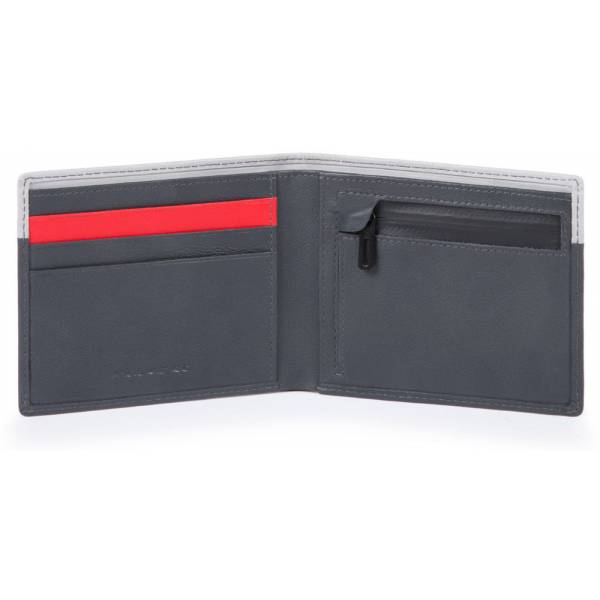 Piquadro URBAN/Grey-Black  Портмоне с отдел. для монет с RFID защитой (11x9x1,5)